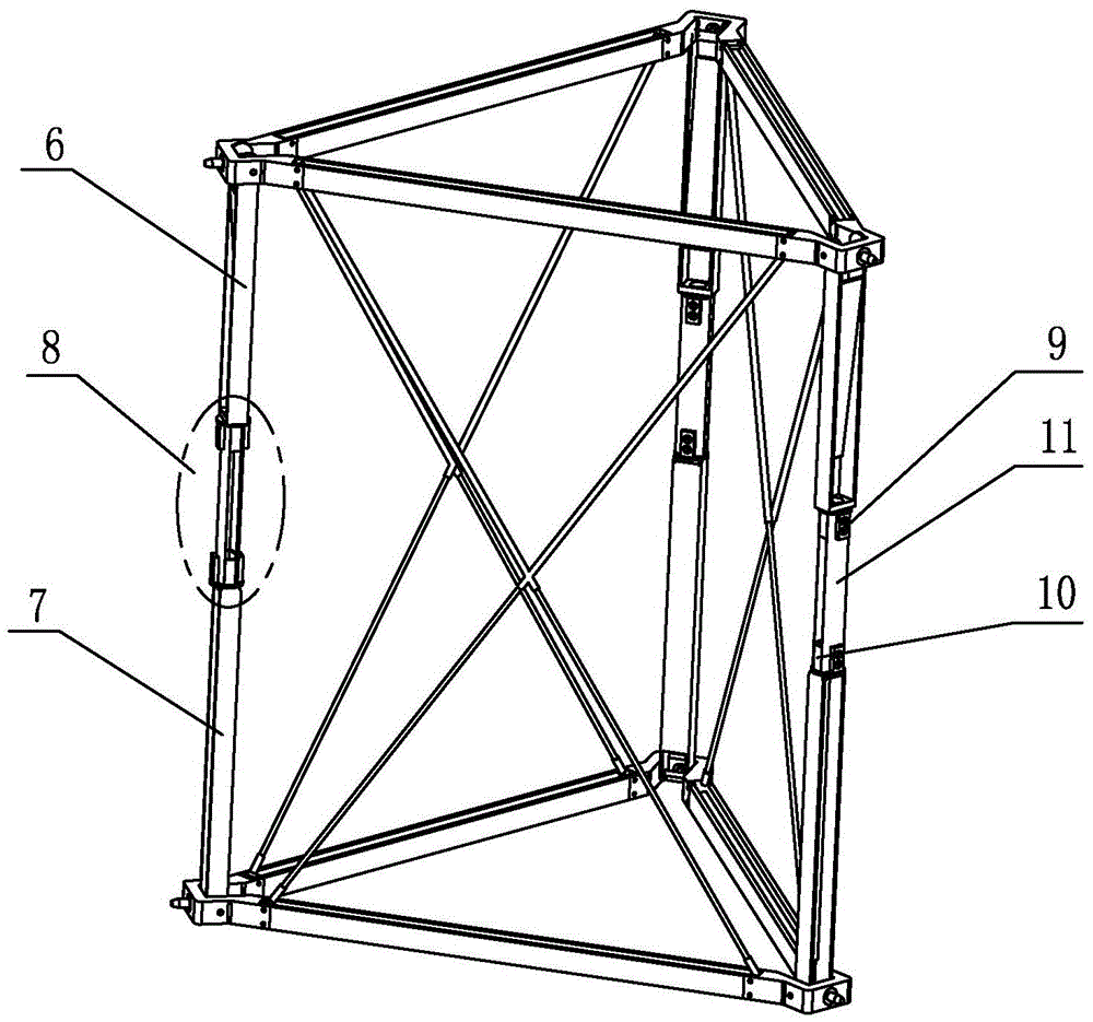 A truss-type foldable unit driven by an elastic hinge and a foldable support arm