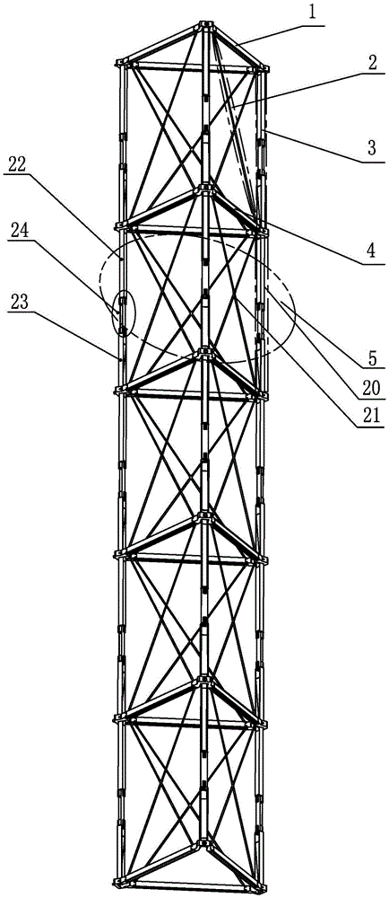 A truss-type foldable unit driven by an elastic hinge and a foldable support arm