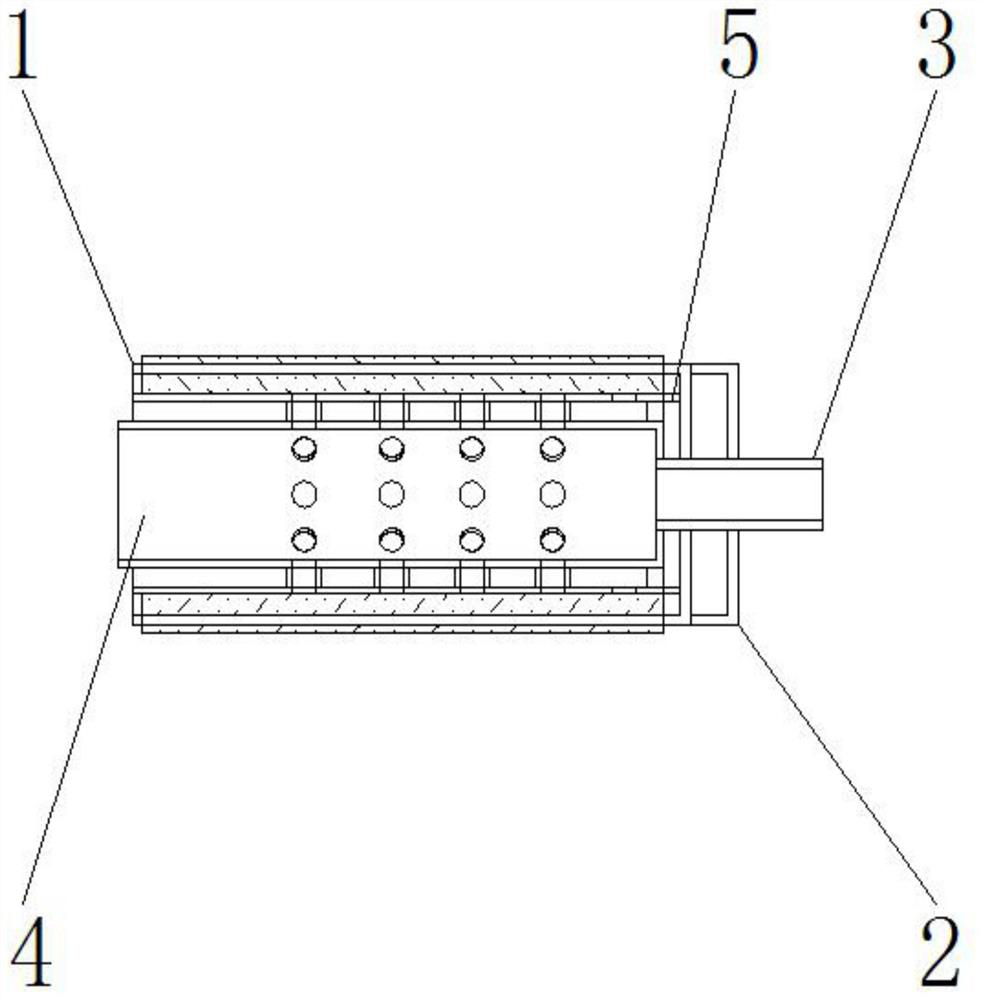 Multi-layer flow guide lining of combustion chamber of gas turbine