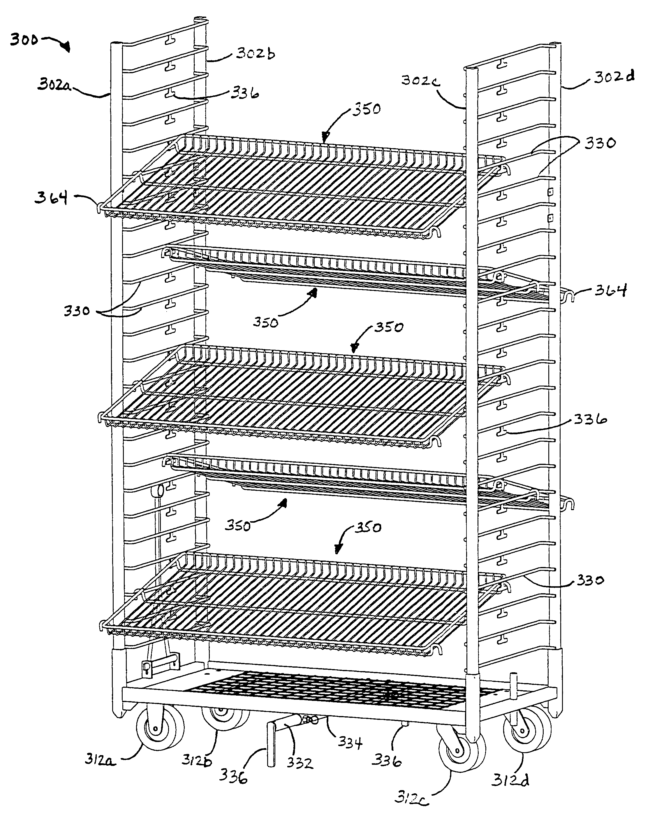 Rack for transportation and display of plants