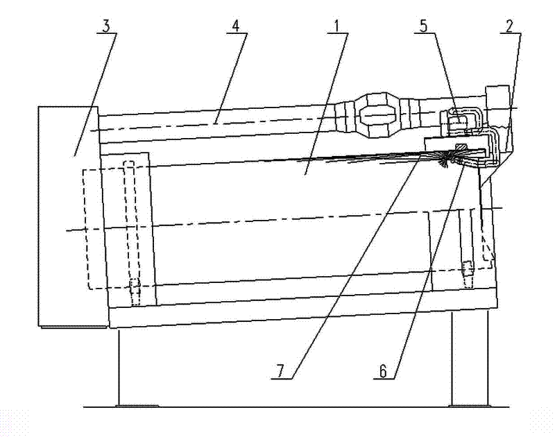 Pneumatic rotary air knife cleaning device