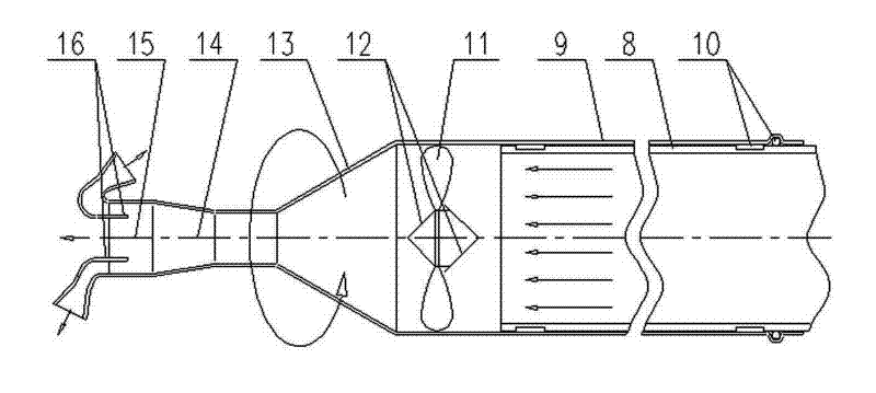 Pneumatic rotary air knife cleaning device