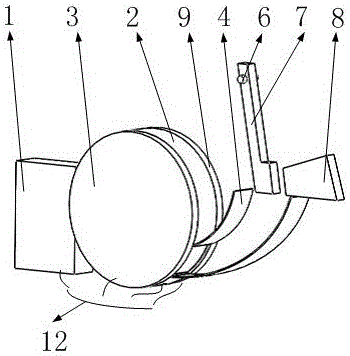 Rotary arc extinguishing mechanism of power circuit breaker