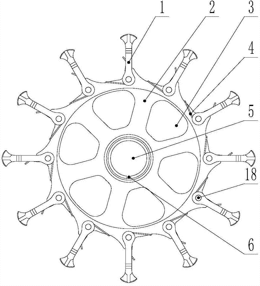 Application shovel wheel of deicing device