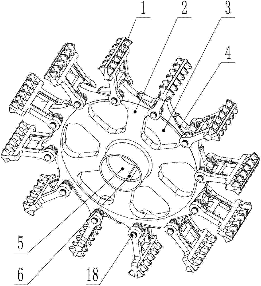 Application shovel wheel of deicing device