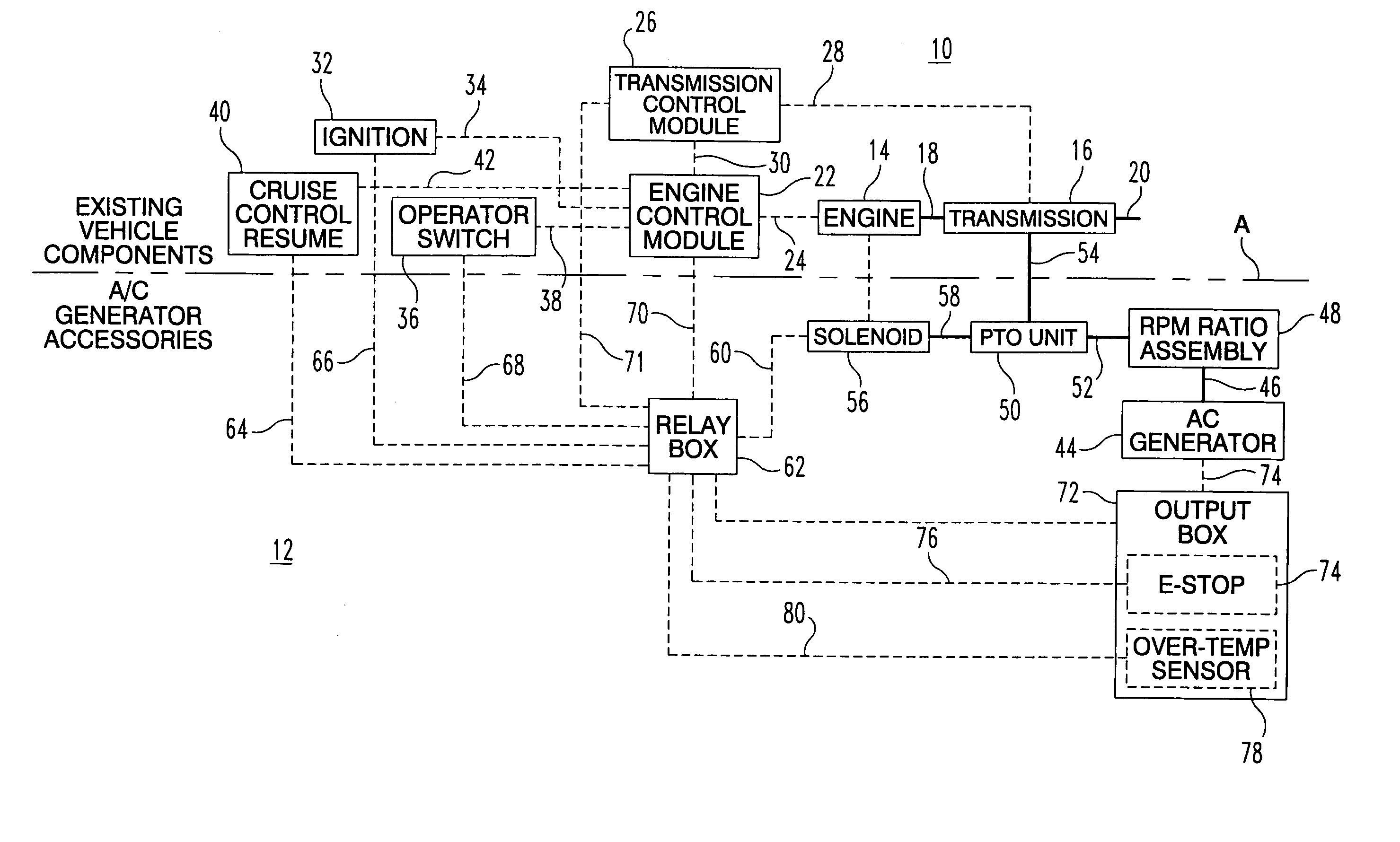 Vehicle mounted electrical generator system