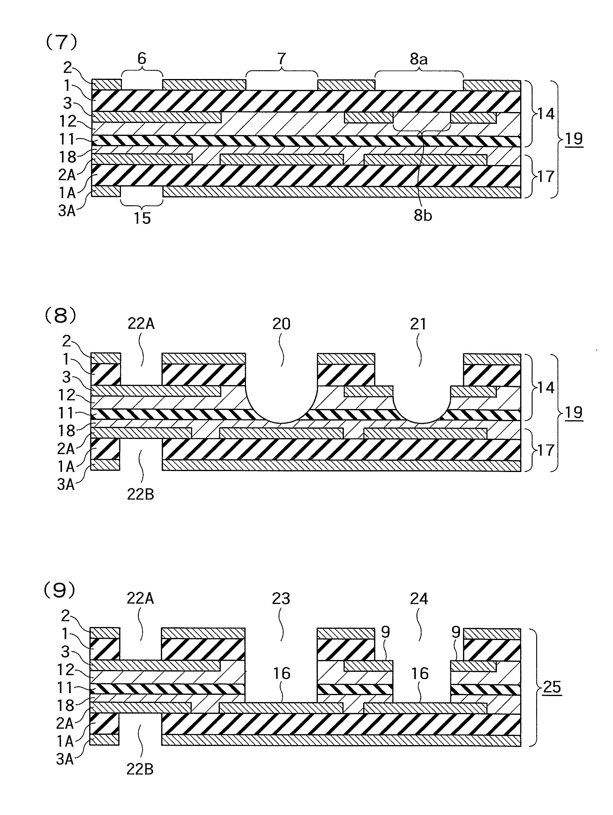 Laser processing method and production method of multilayer flexible printed wiring board using laser processing method