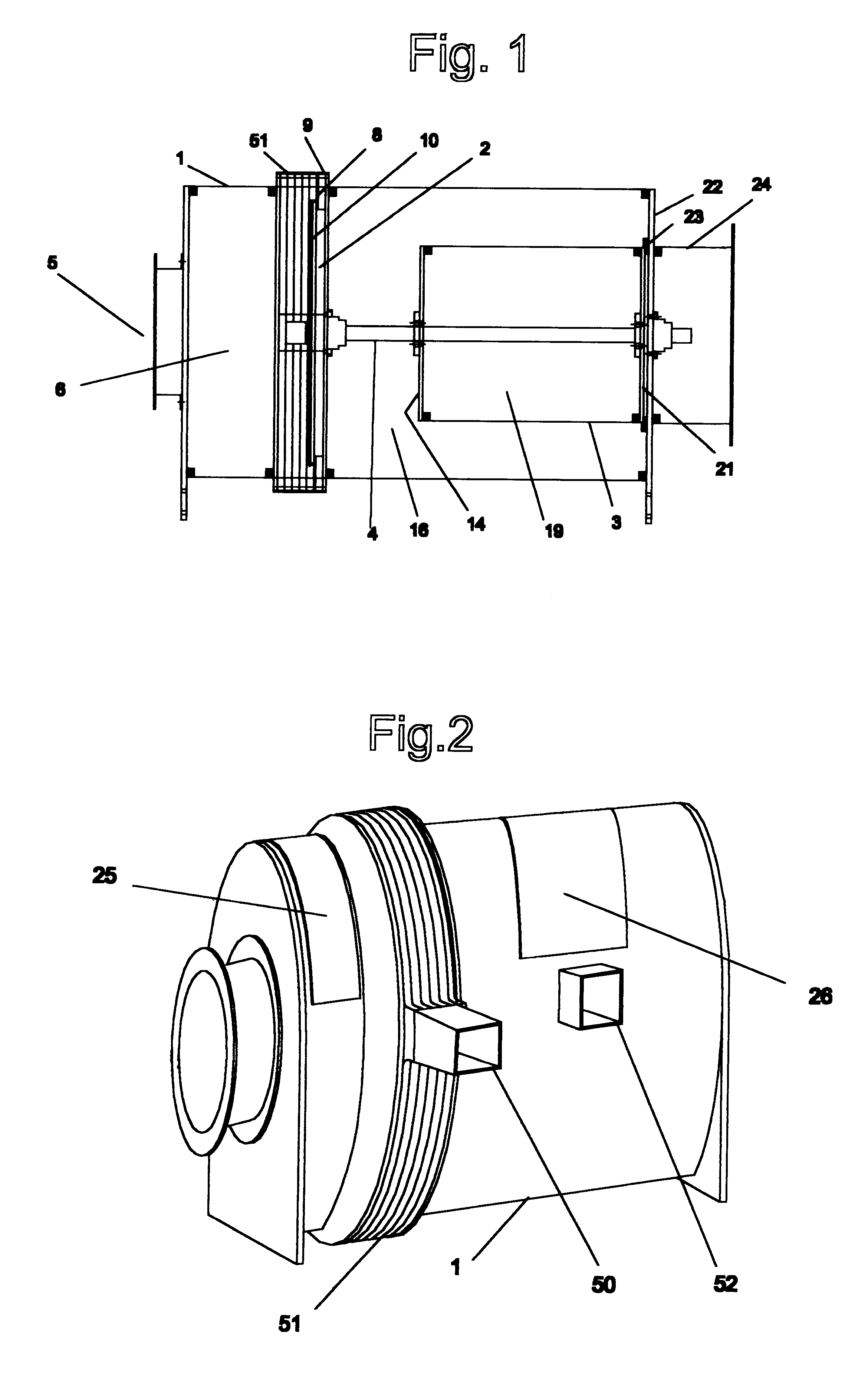 Multiple stage high efficiency rotary filter system