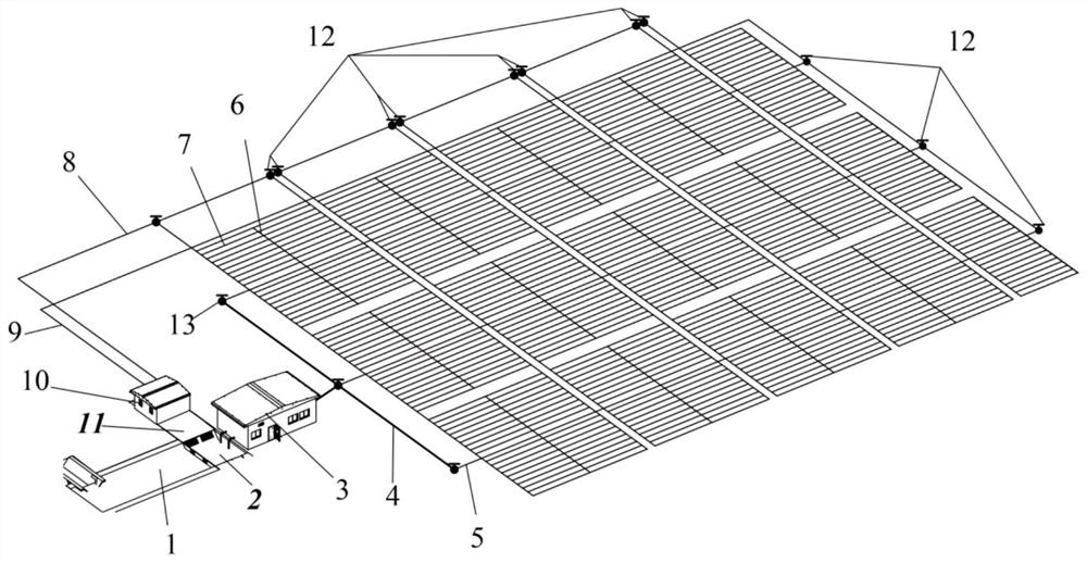 Field irrigation and temperature control integrated system and use method thereof