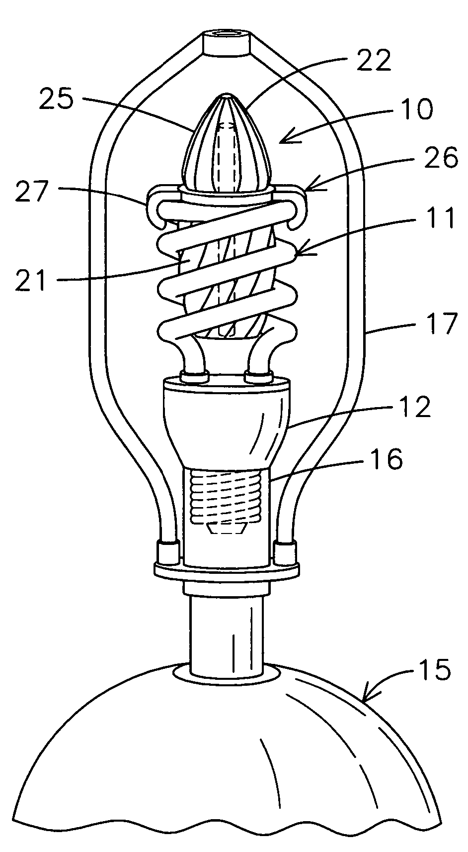 Fluorescent light air freshener