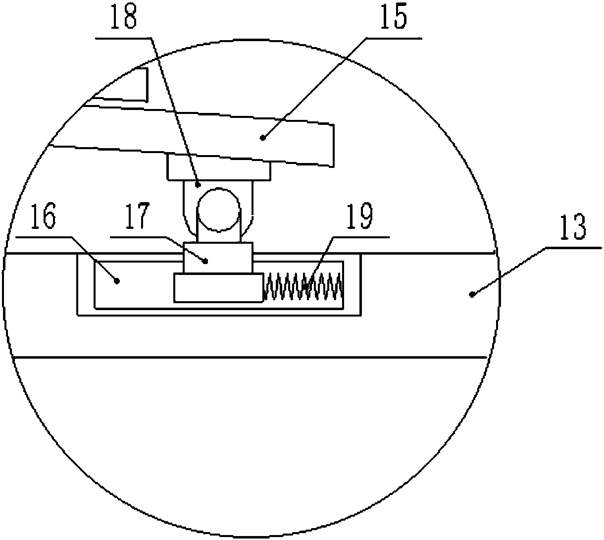 Sheet metal cutting device with buffer structure