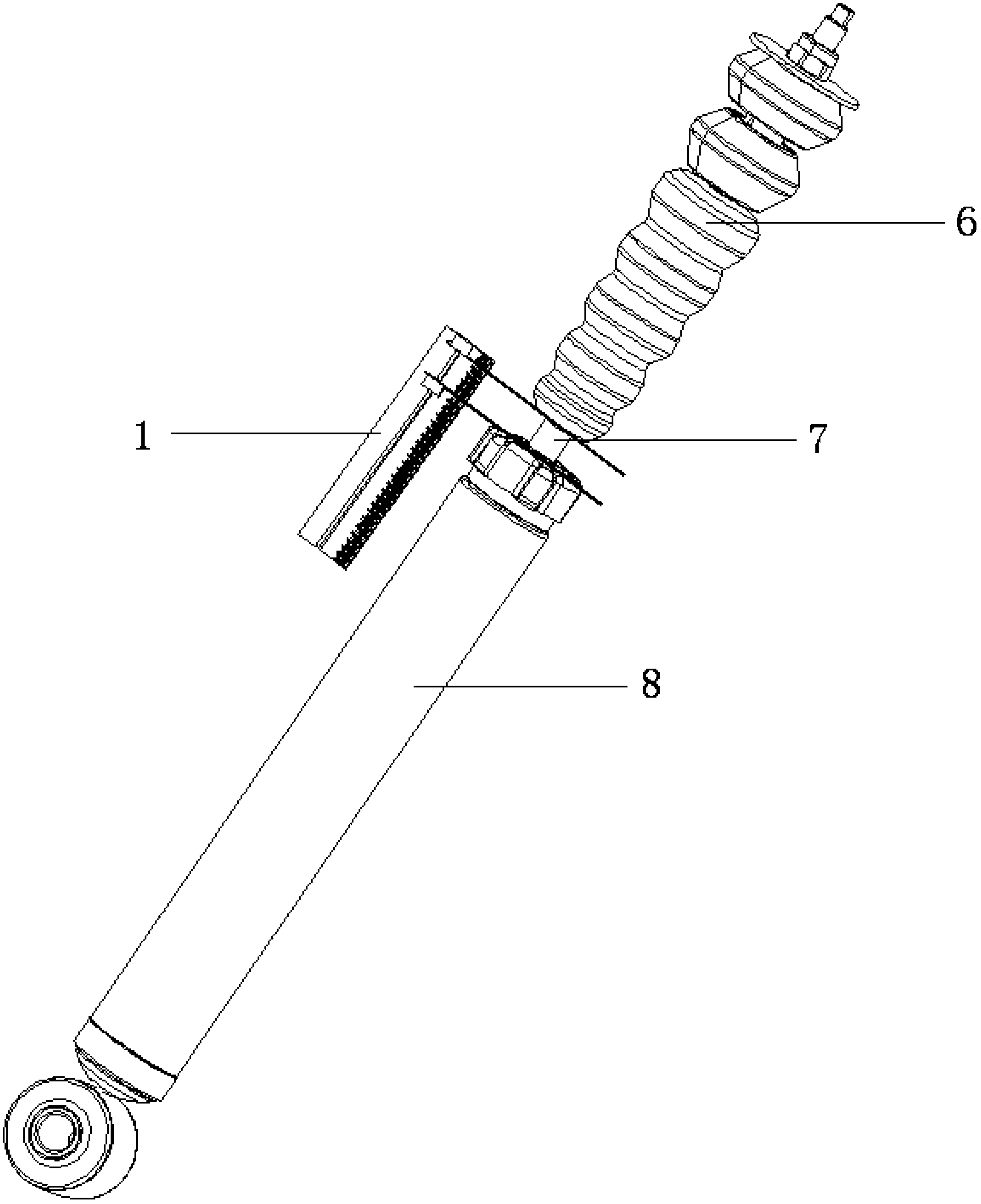 Simple measuring tool of vehicle suspension buffer block air travel