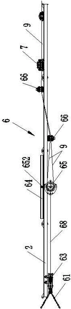 Double-rope traction monorail crane system