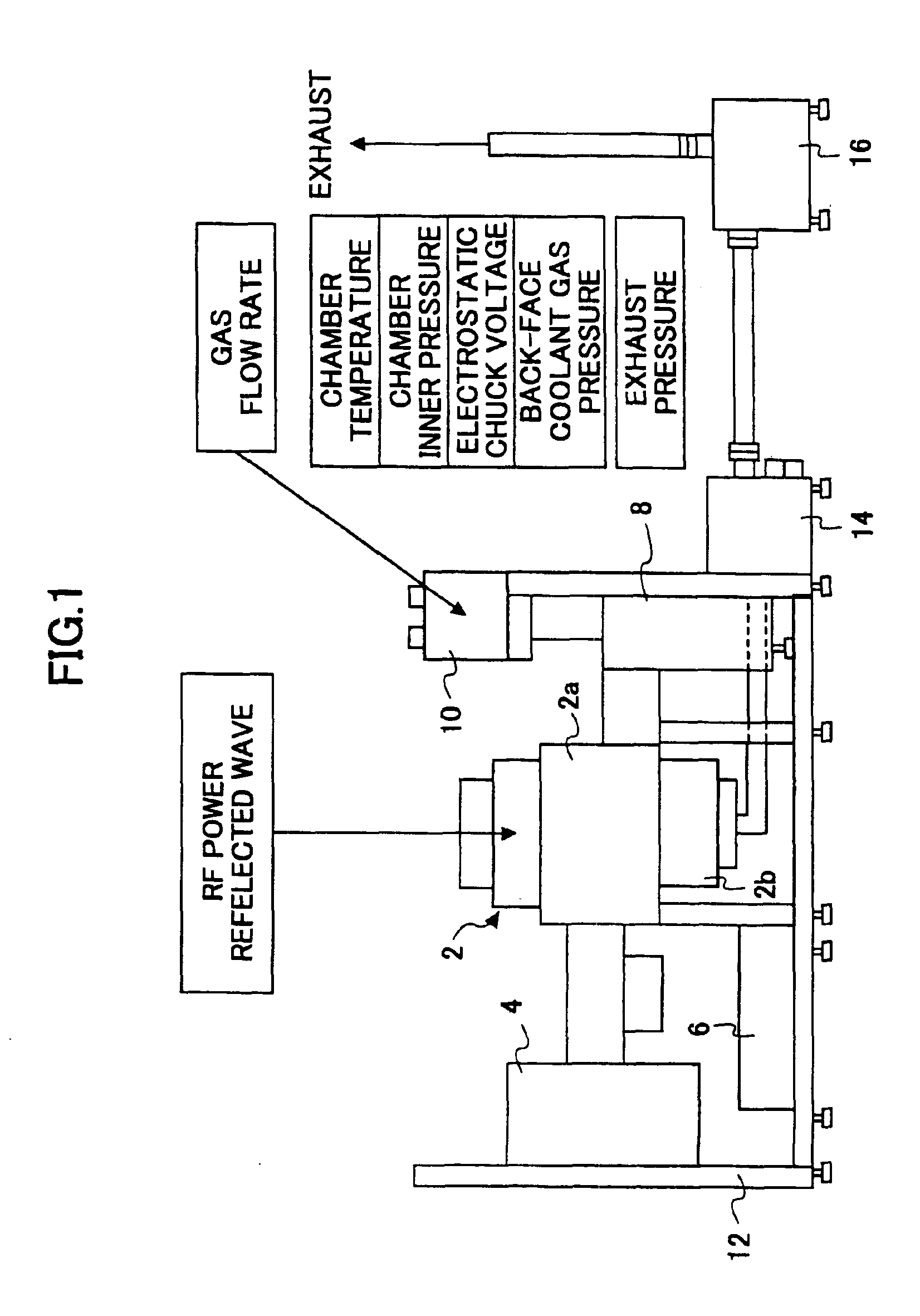 Device and method for monitoring process exhaust gas, semiconductor manufacturing device, and system and method for controlling semiconductor manufacturing device