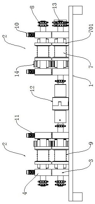 One-to-multiple batten compression roller conveying device