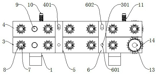 One-to-multiple batten compression roller conveying device