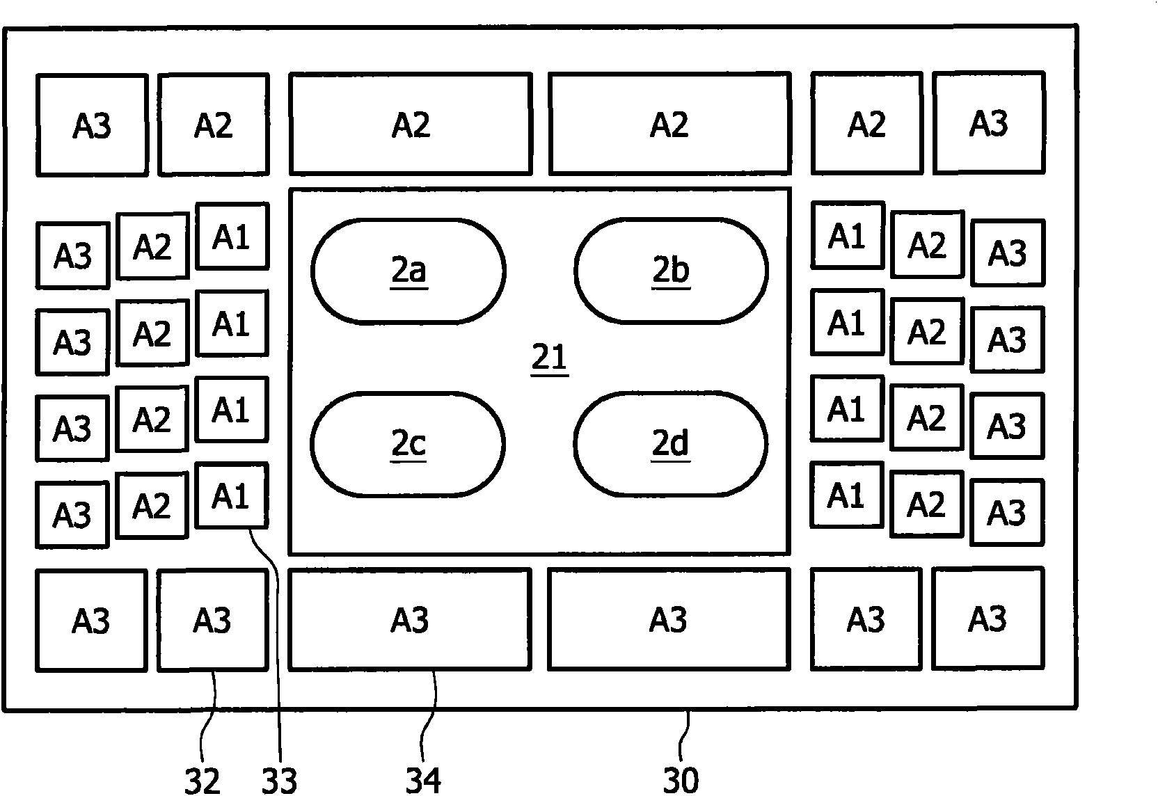 A system, method and computer-readable medium for displaying light radiation