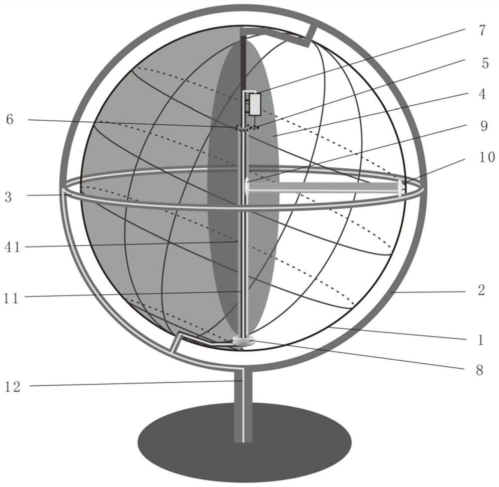 Device and method of multifunctional intelligent astronomical globe