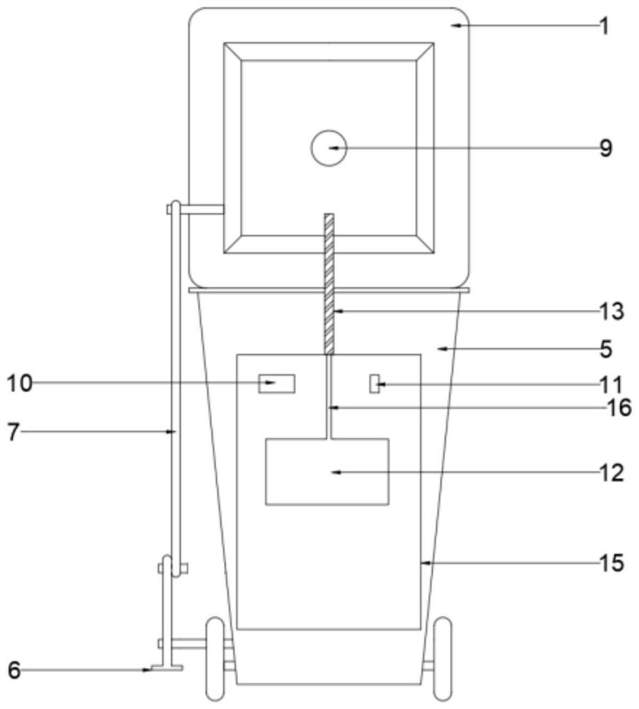 Intelligent garbage can with disinfection function for storing medical waste