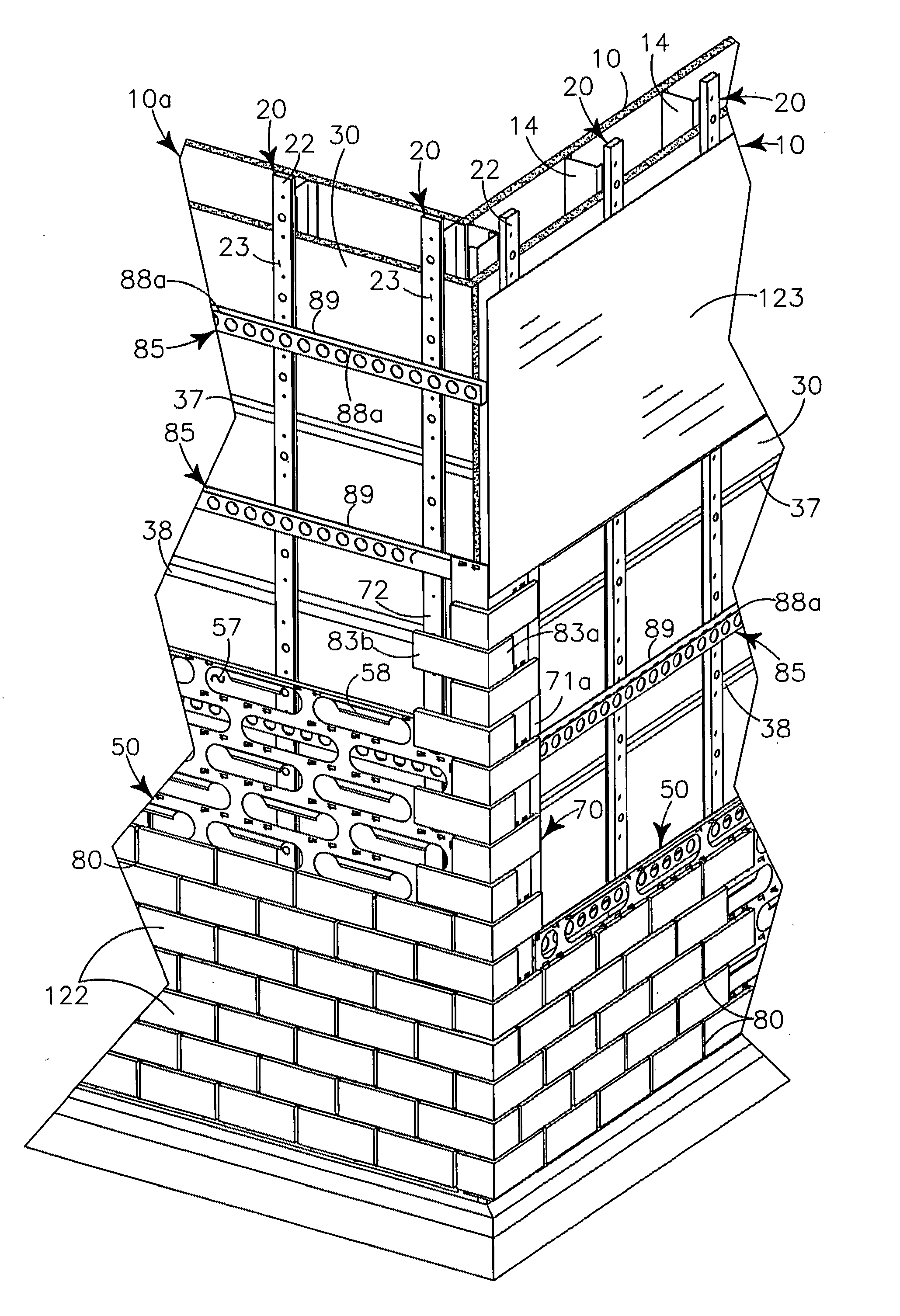 Modular system for cladding exterior walls of a structure and insulating the structure walls
