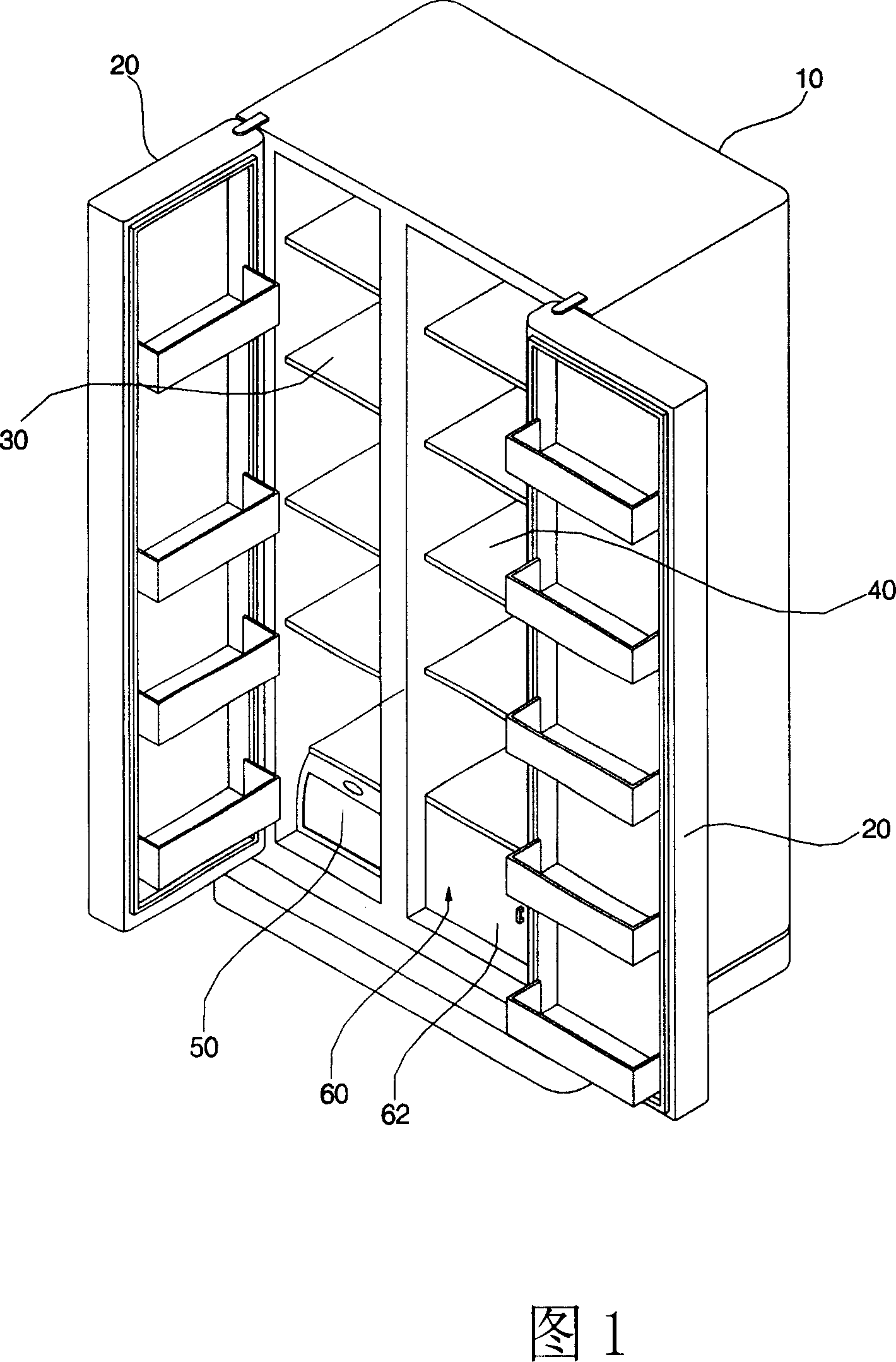 Thawing combined parts for refrigerator and thawing chamber