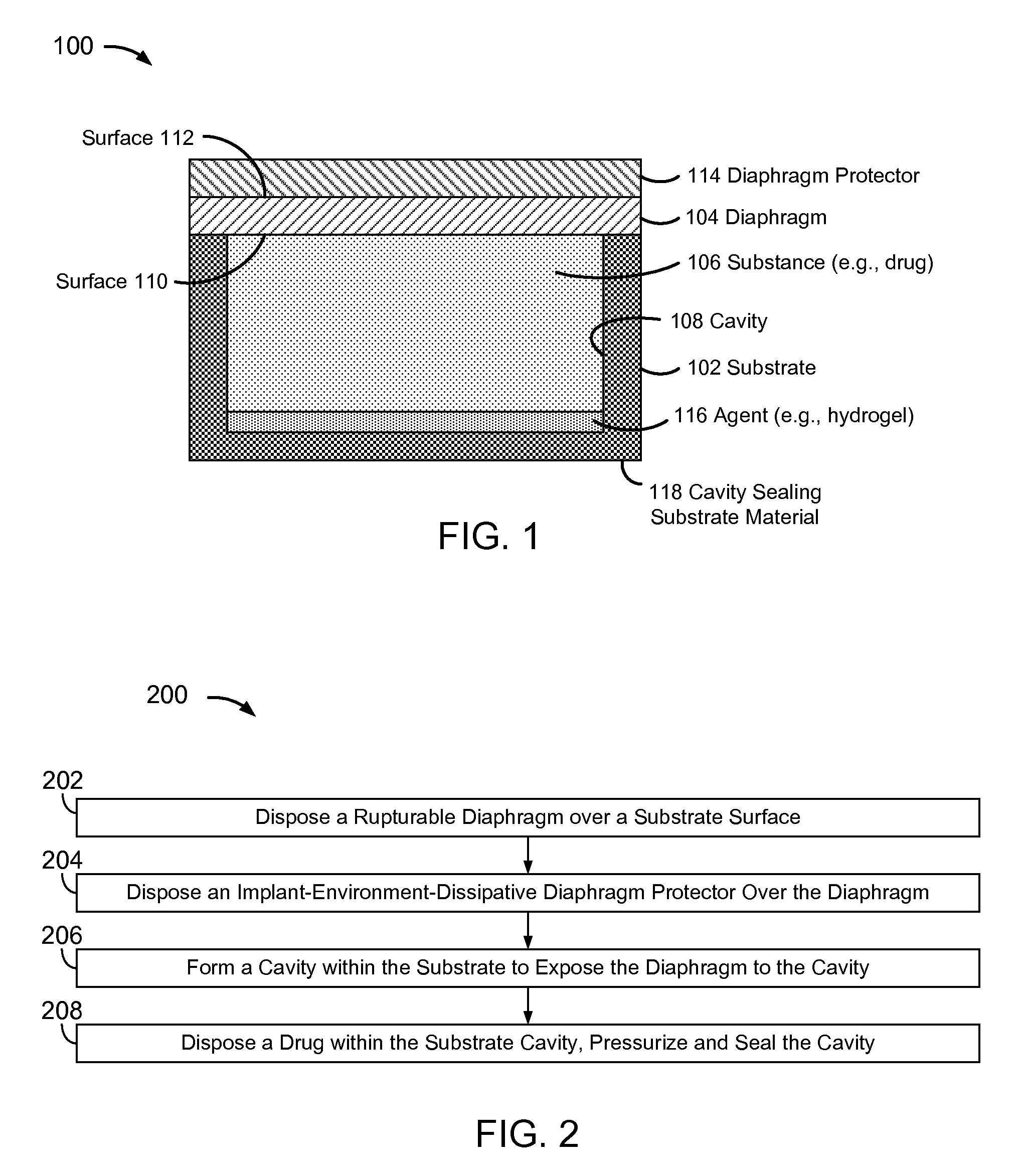 Implantable pressure-actuated drug delivery systems and methods of manufacture and use