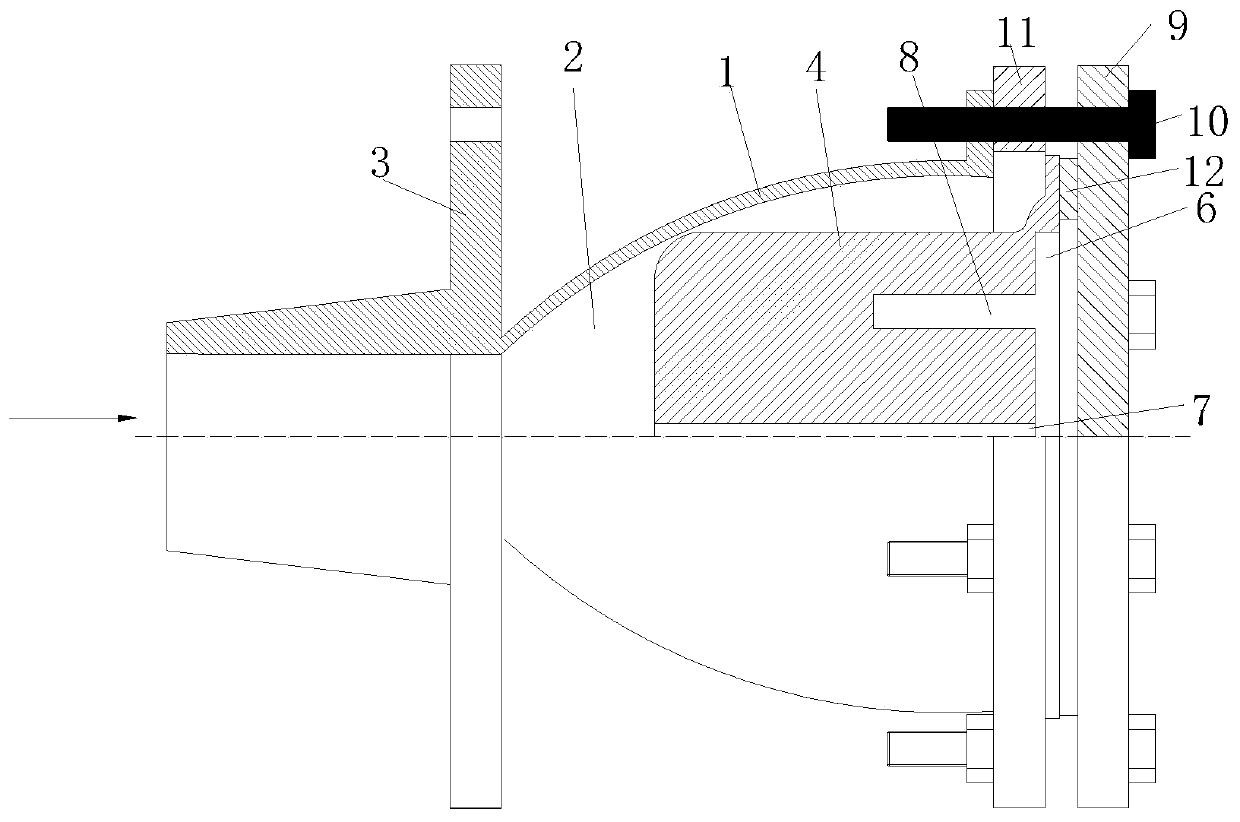 Water hammer-resistance damping device of pipeline