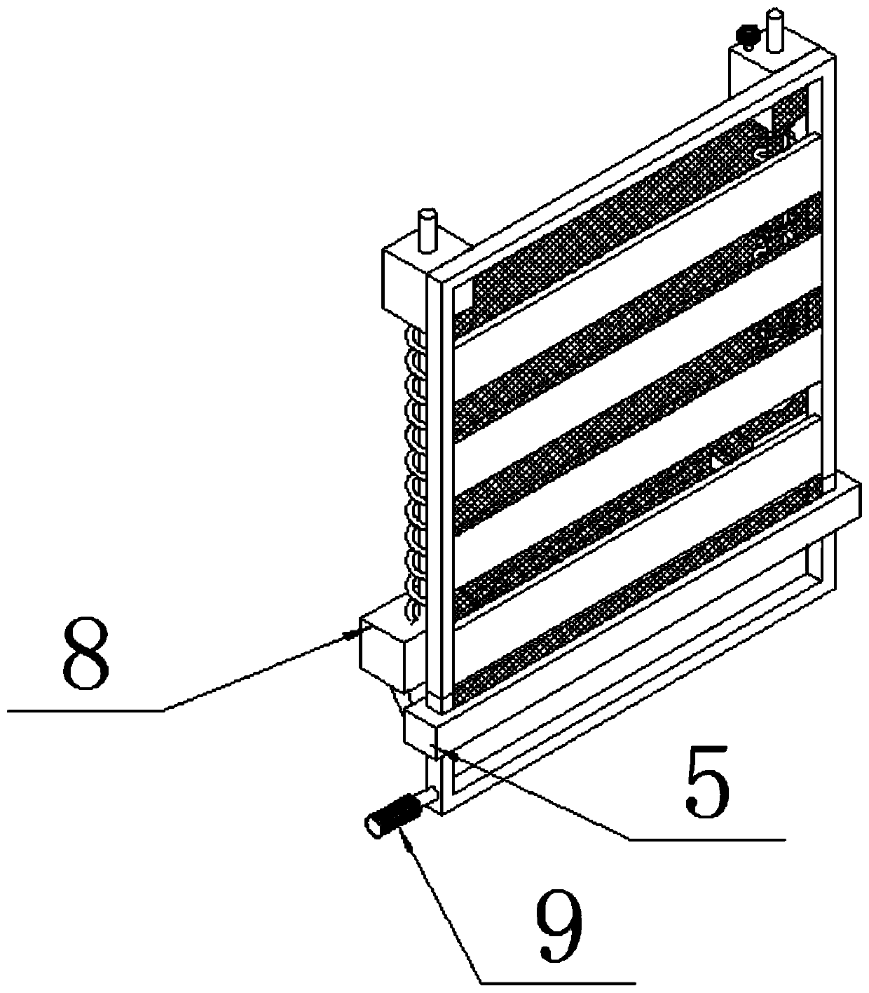 Test frame device for steel grits splashing trend for sand blasting machine equipment production