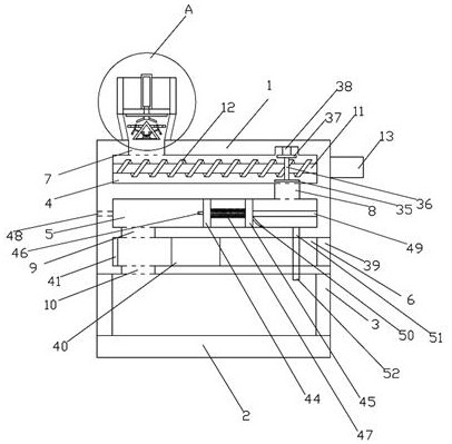 A production device for rubber parts