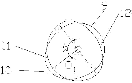 Circle-ellipse pitch curve gear planetary system transmission case of transplanting mechanism