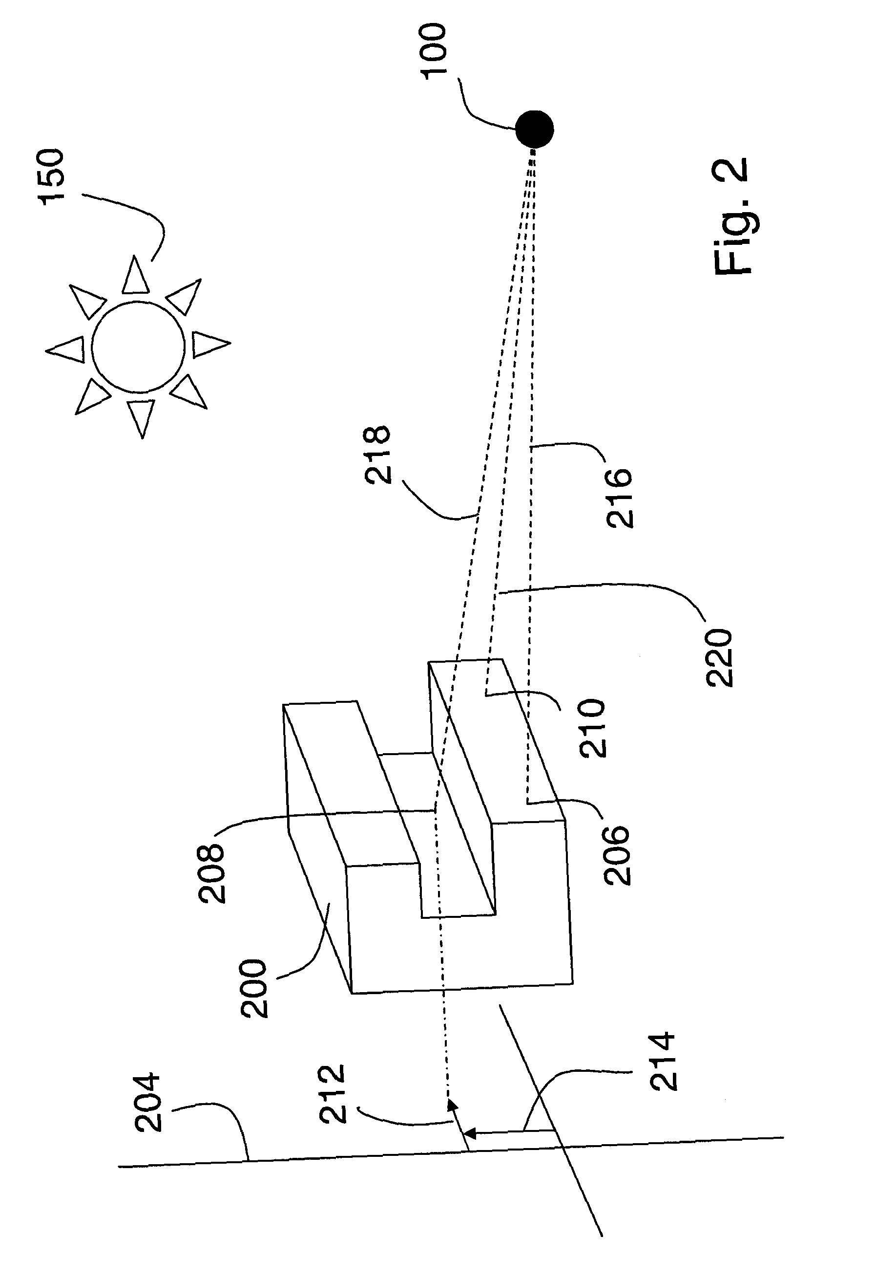 System, apparatus and method for extracting three-dimensional information of an object from received electromagnetic radiation