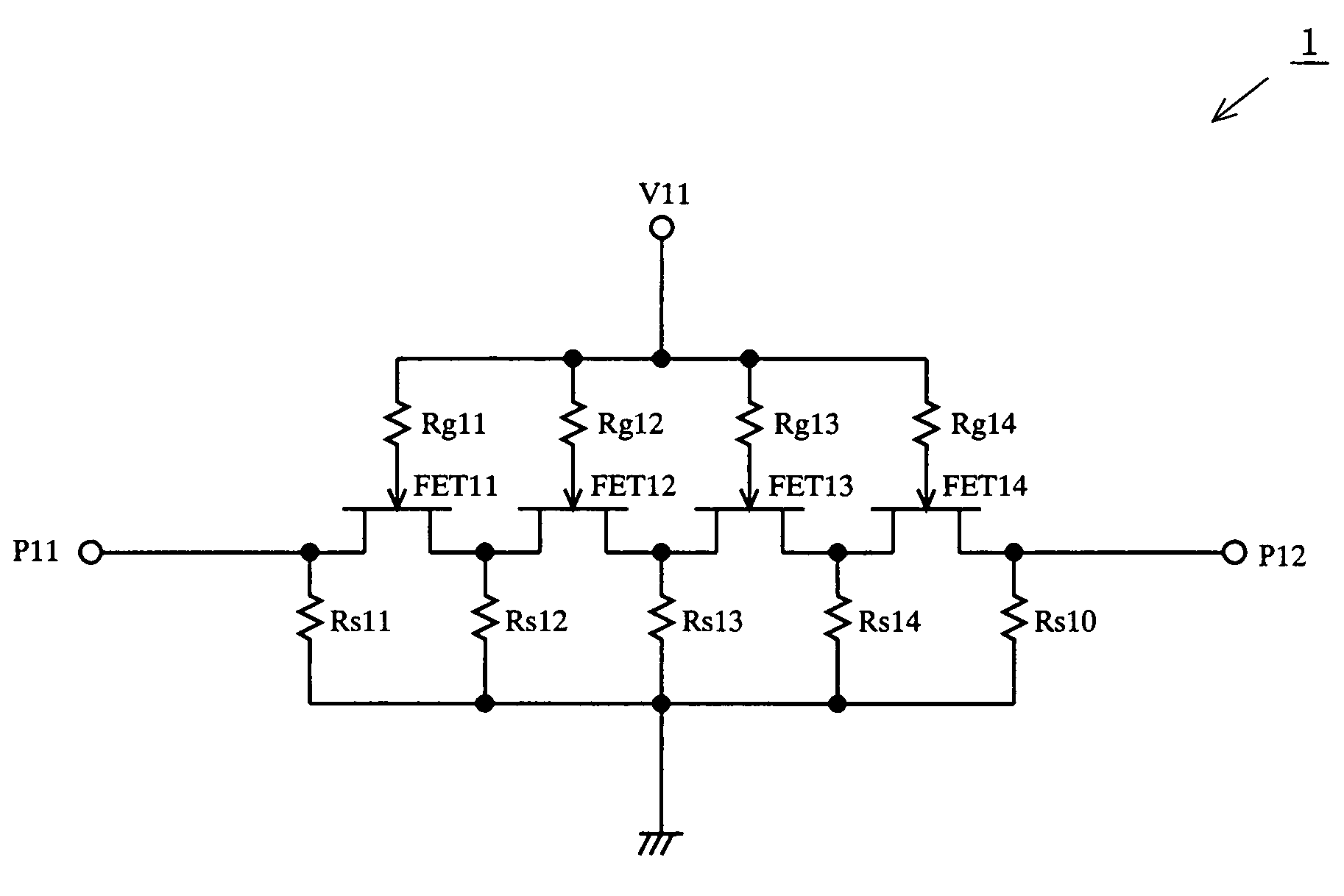 Radio frequency switching circuit, radio frequency switching device, and transmitter module device