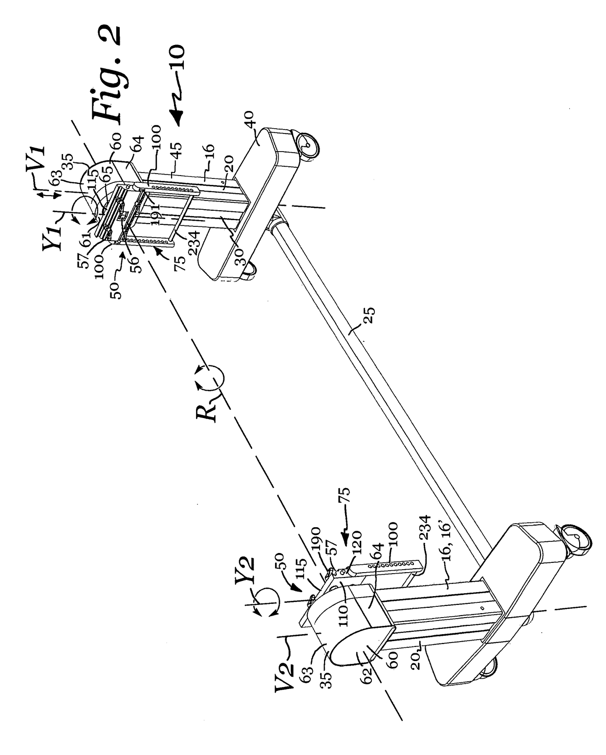 Patient positioning support apparatus with virtual pivot-shift pelvic pads, upper body stabilization and fail-safe table attachment mechanism