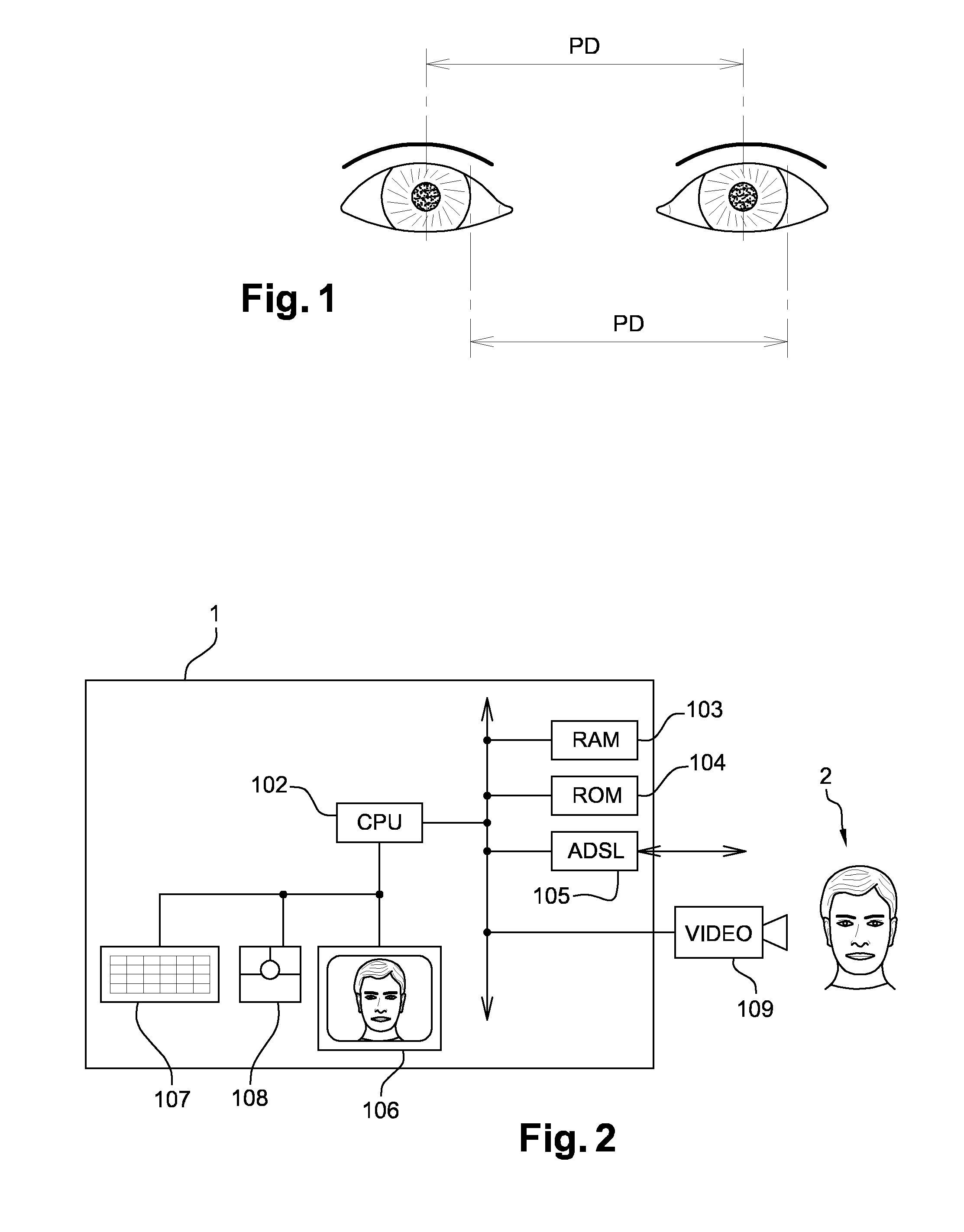 Method and device for measuring an interpupillary distance