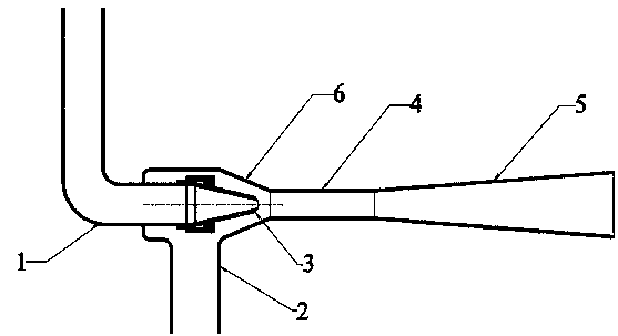 Jet pump with variable area ratio