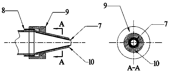 Jet pump with variable area ratio