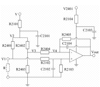 An analog input circuit for engineering-machinery-dedicated controller