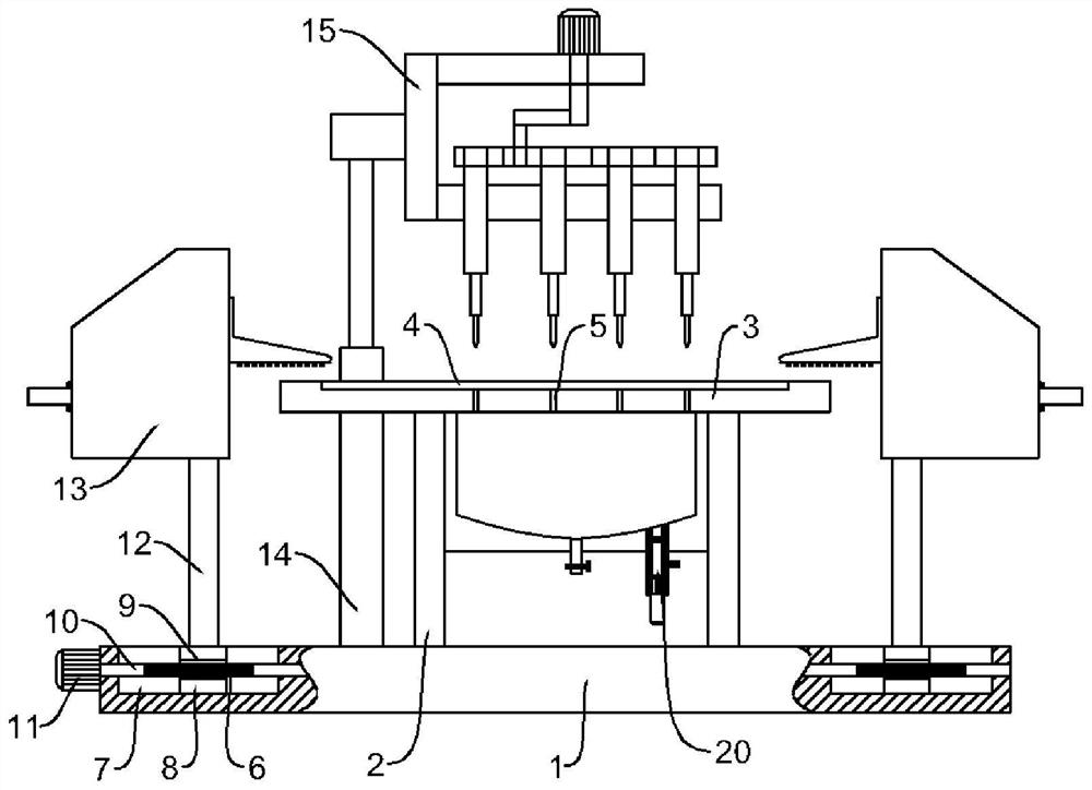 Pregnant woman shoe processing device with positioning and clamping functions