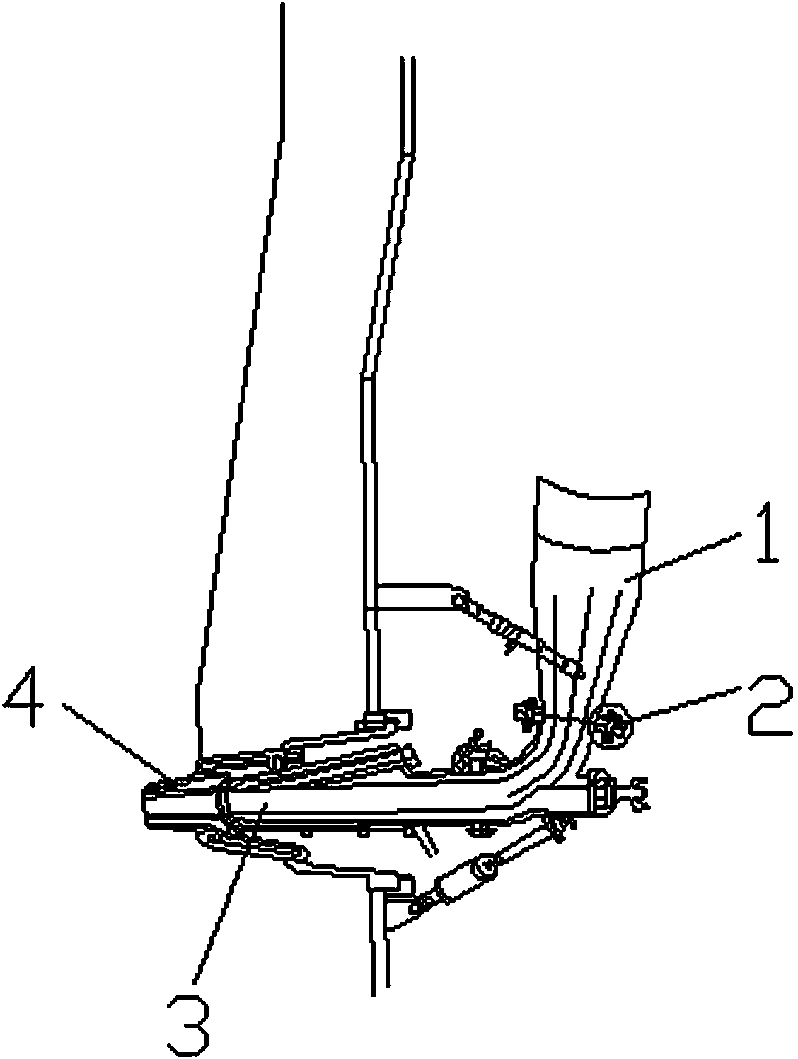 Tool for quick disassembly and assembly of blast furnace blowpipe and tight beating of tapered wedges and use method thereof