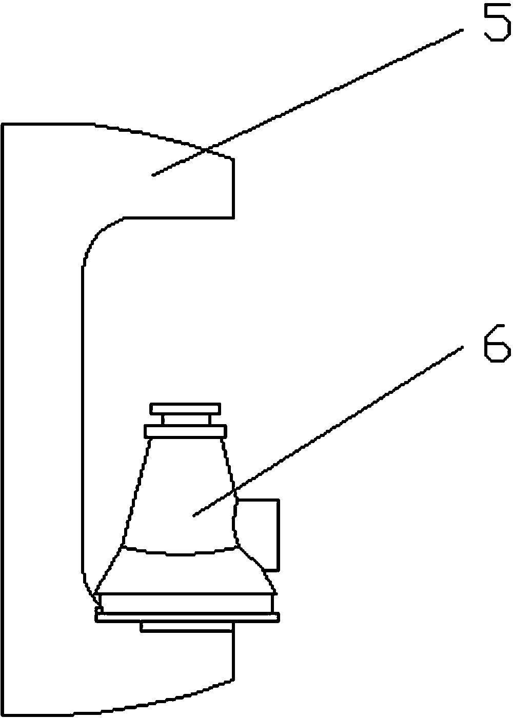 Tool for quick disassembly and assembly of blast furnace blowpipe and tight beating of tapered wedges and use method thereof