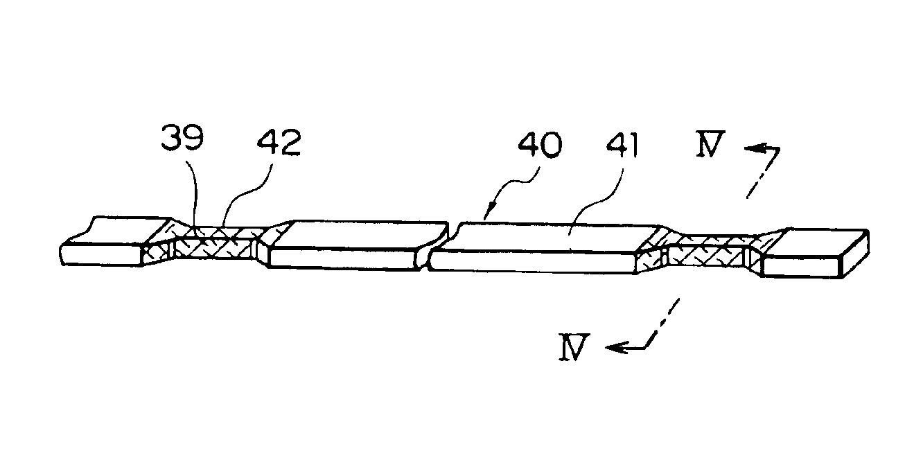 Method of manufacturing a stator for an alternator with reduced conductor portions