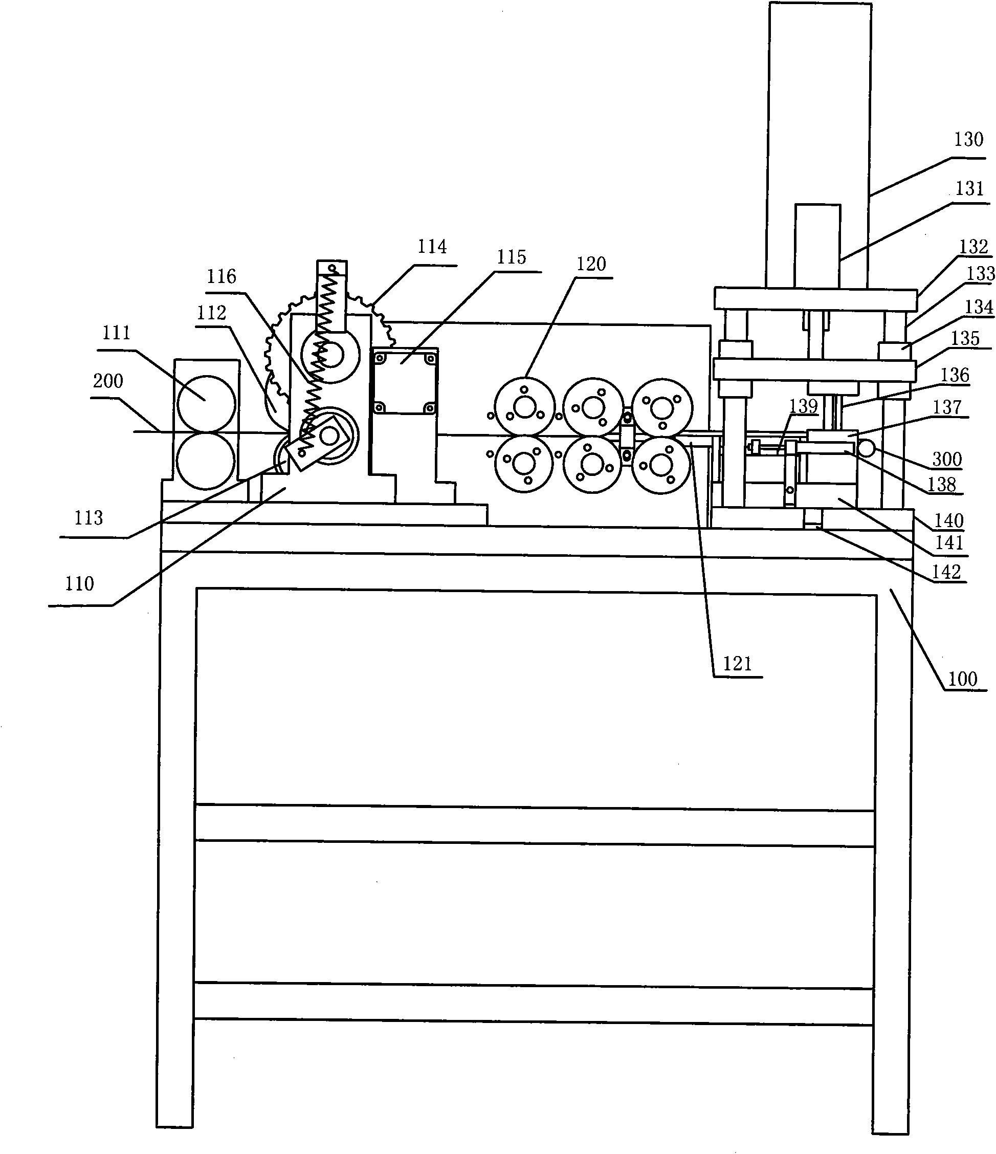 Computer numerical control constant force spring machine