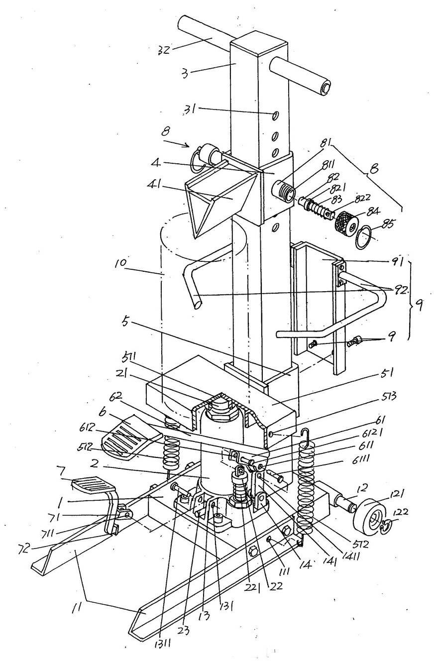 Firewood chopping device