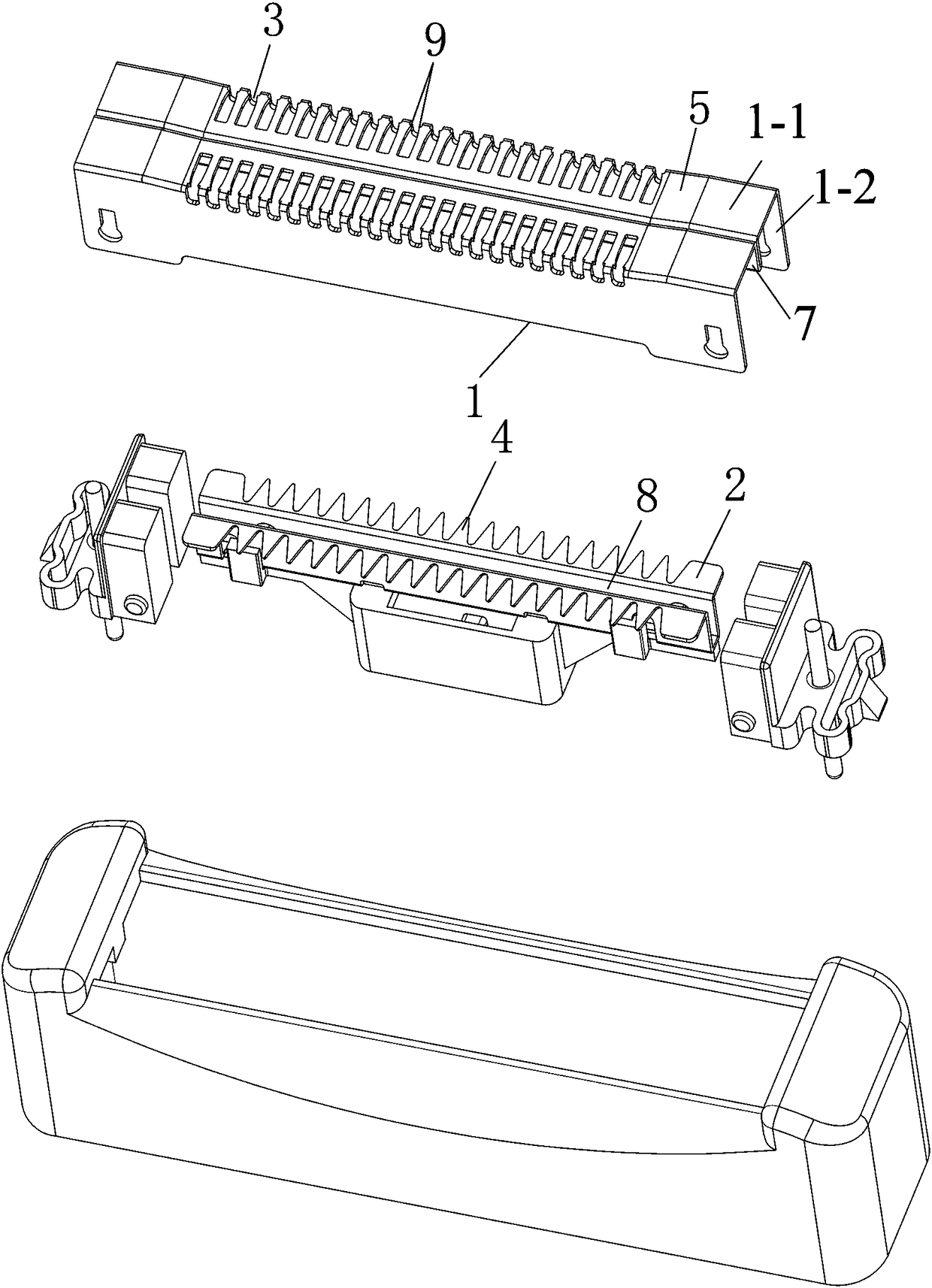 Reciprocating type hair cutting device