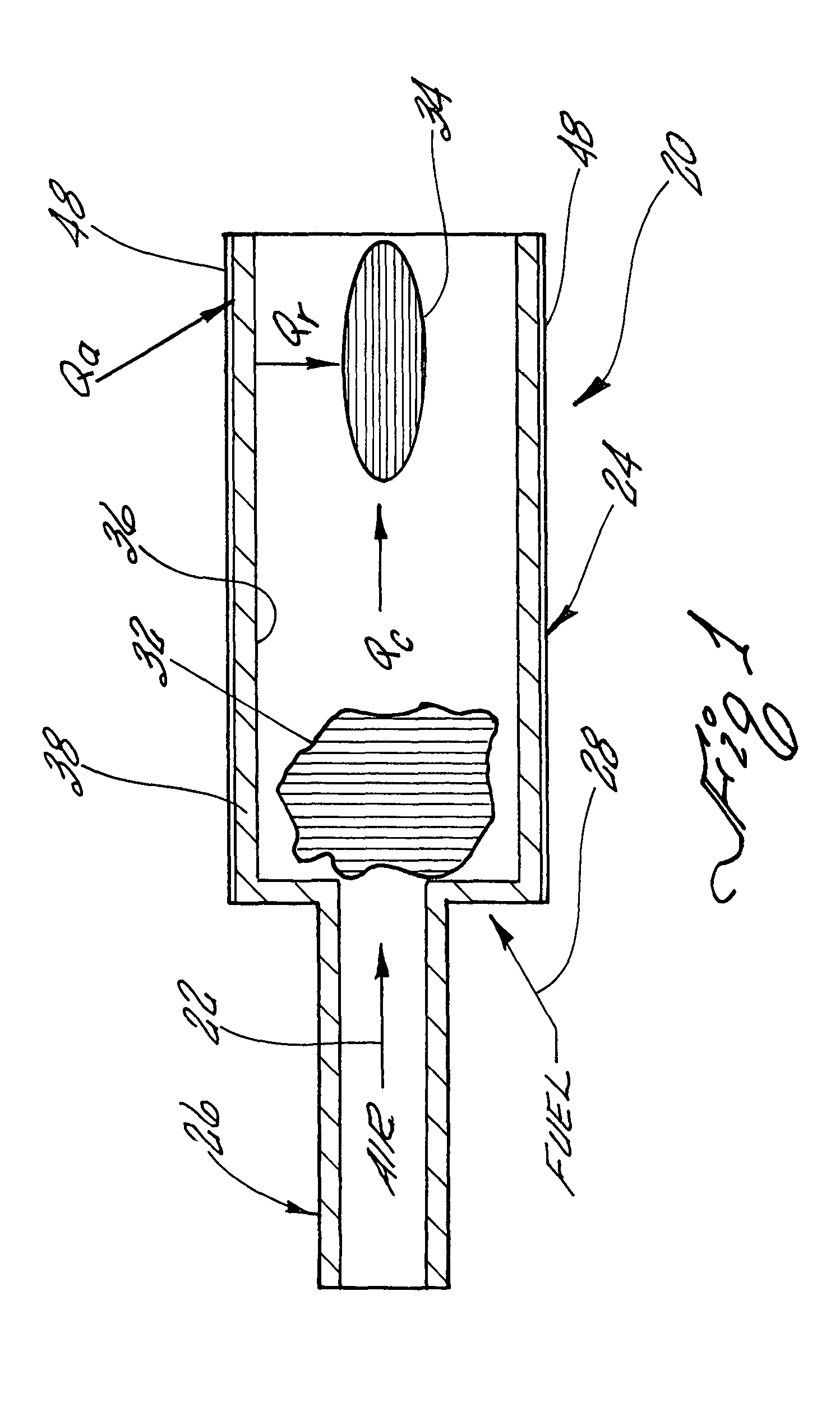 Combustion device to provide a controlled heat flux environment