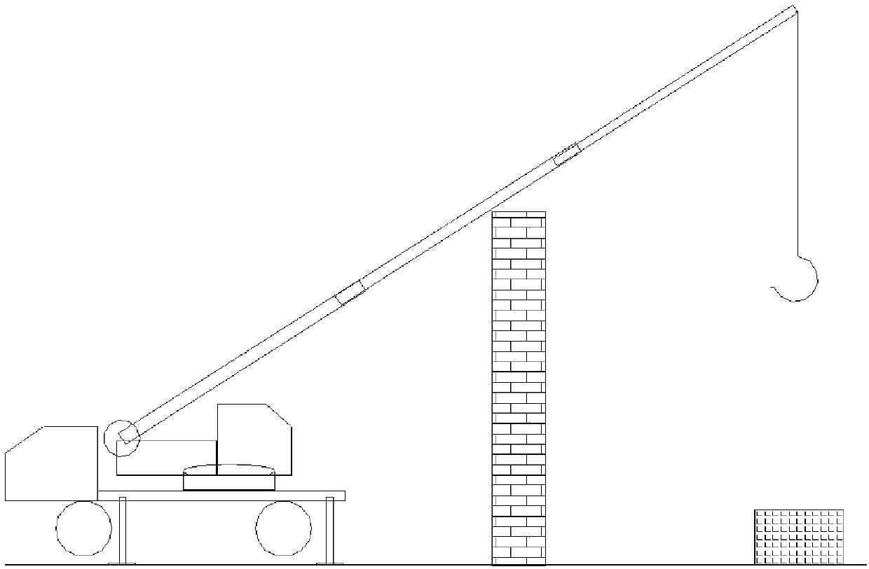 A system and method for recommending working conditions of crane spanning obstacles