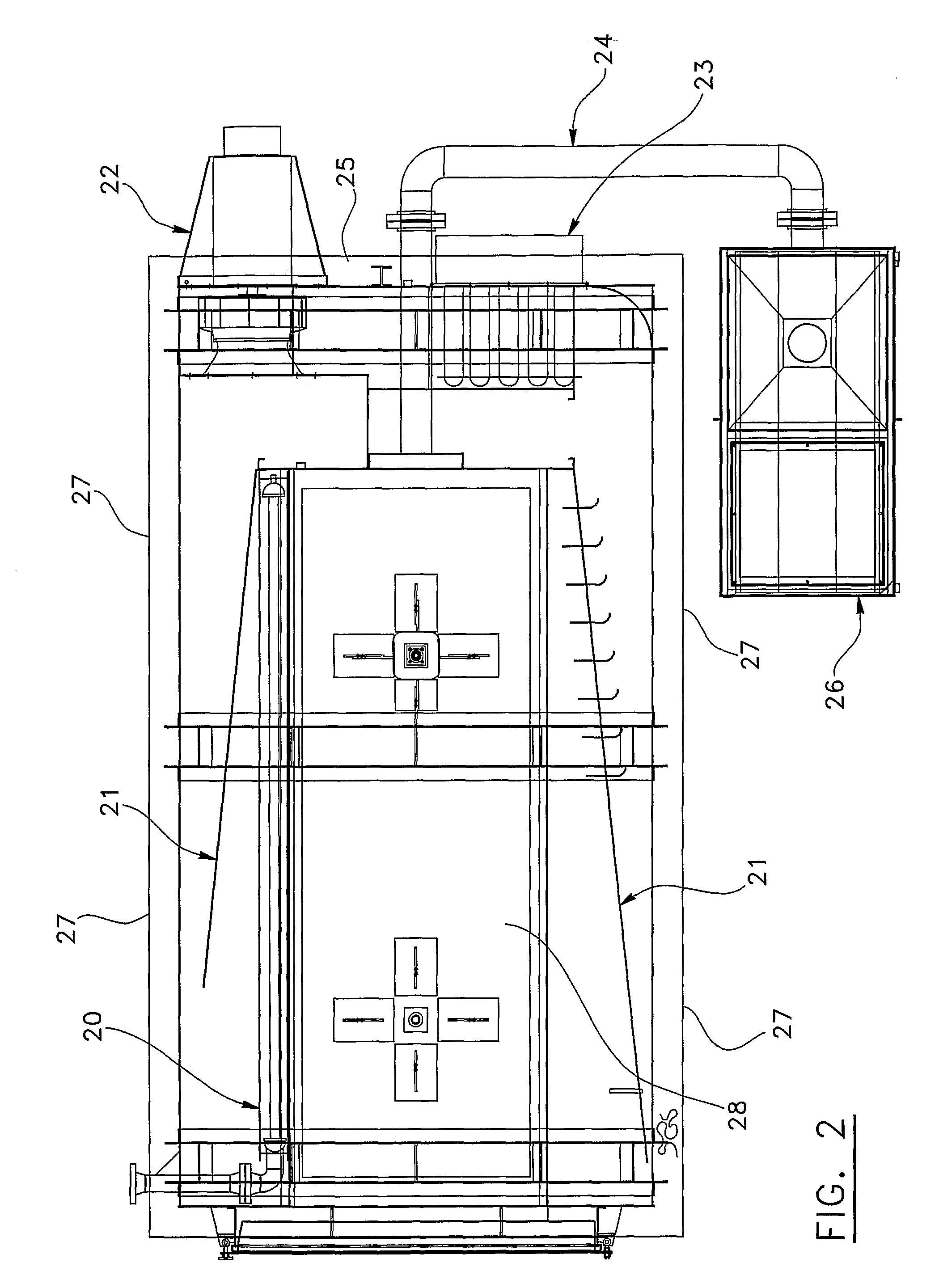 Process for treating lignocellulosic material, and apparatus for carrying out the same