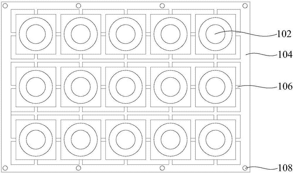 Array key, cutting mold, packing structure and key production method