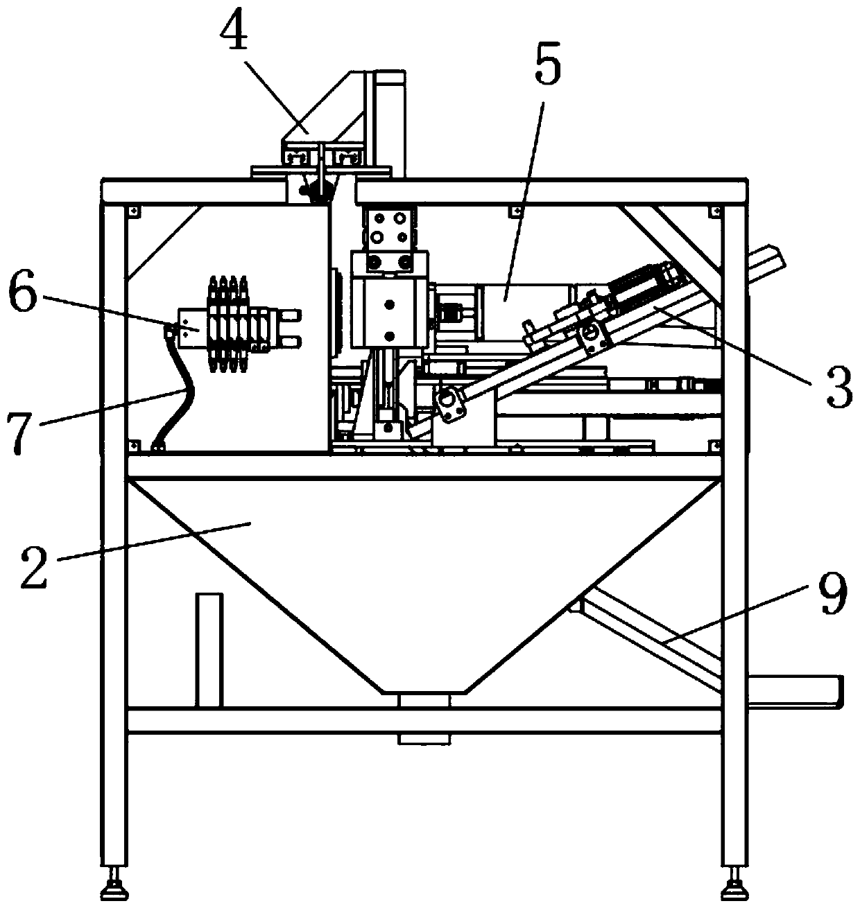 Cleaning and disinfecting device for surgical operating instruments and working method of cleaning and disinfecting device