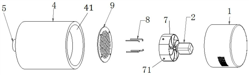 Dust-dirt separation device and dust collector